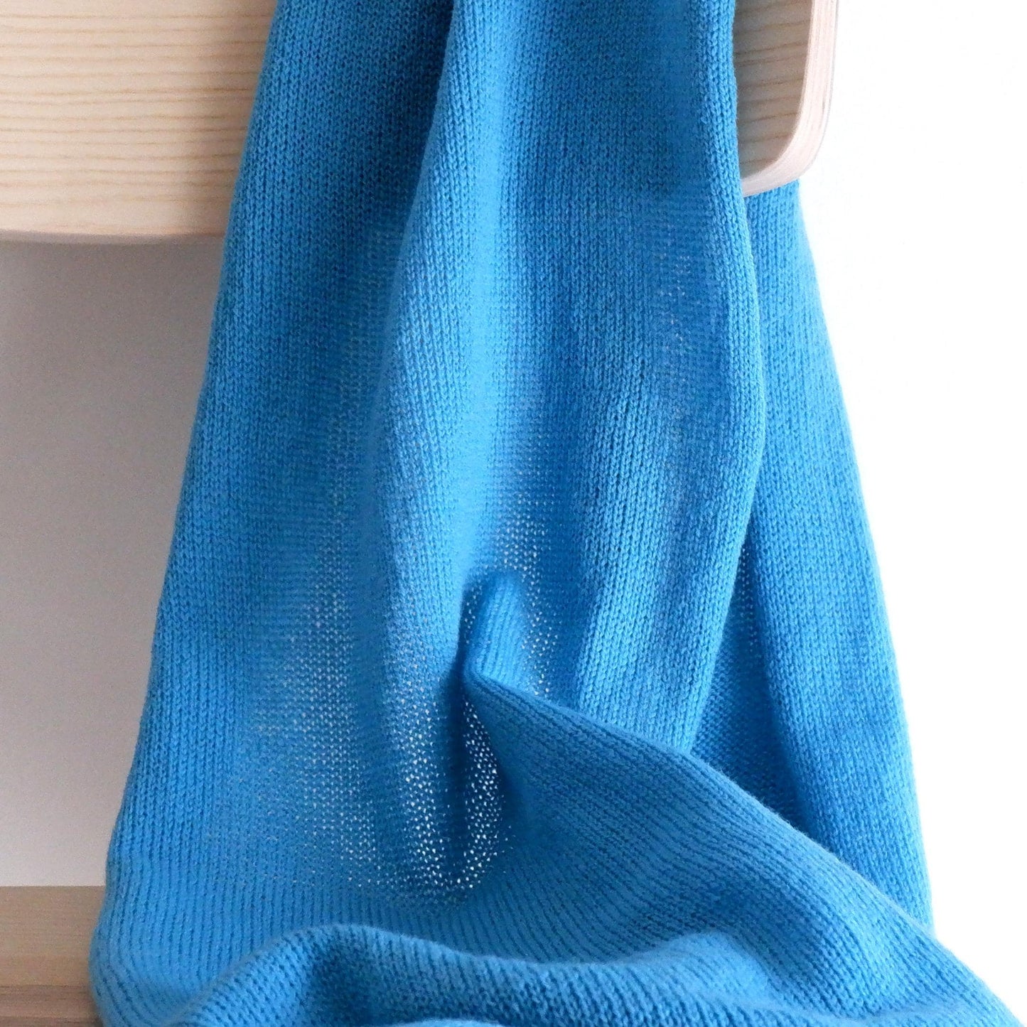 blue Luxurious Merino scarf 100% Sustainable Merino wool scarf Gift idea Pure cashmere scarf luxurious Italian merino scarf