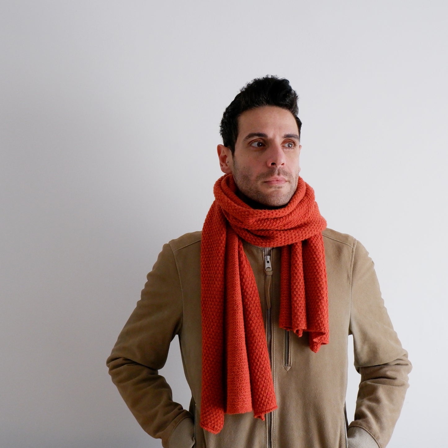 Moss Stitch Scarf