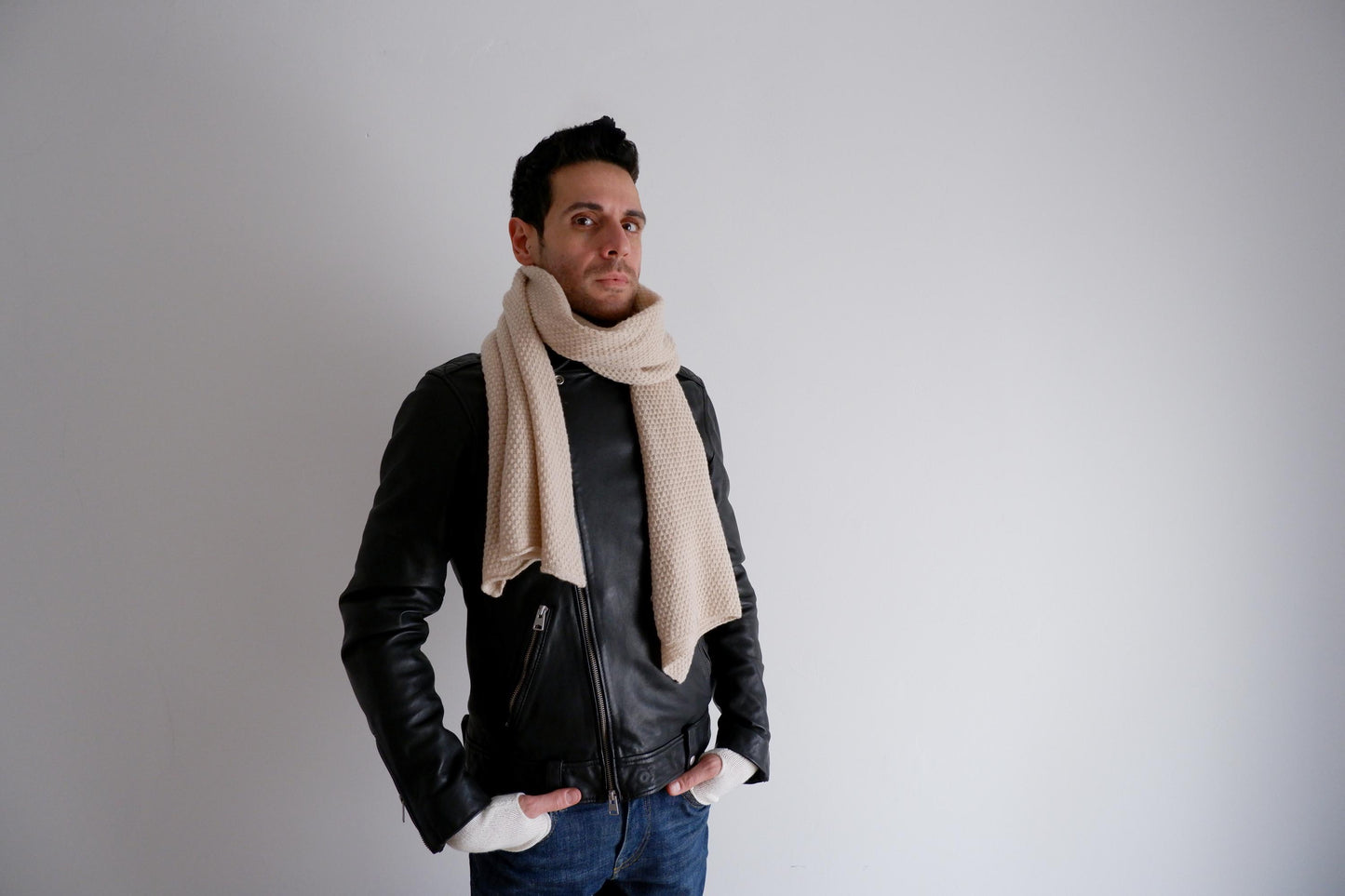 Superfine Merino  scarf  100% Sustainable Merino wool made to order Scarf  Gift idea  Pure cashmere scarf luxurious Italian merino scarf