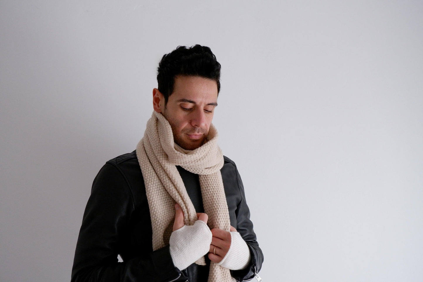 Superfine Merino  scarf  100% Sustainable Merino wool made to order Scarf  Gift idea  Pure cashmere scarf luxurious Italian merino scarf