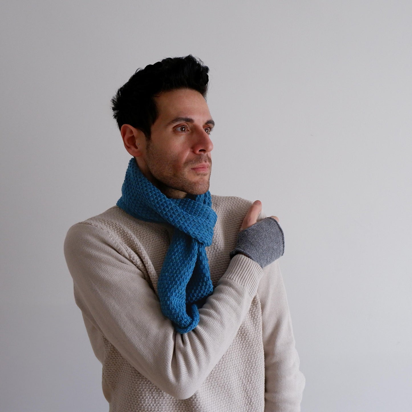 Unique Luxurious Merino  scarf  100% Sustainable Merino wool scarf  Gift idea  Pure cashmere scarf luxurious Italian merino scarf